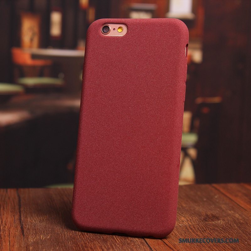 Etui iPhone 6/6s Blød Nubuck Simple, Cover iPhone 6/6s Tasker Af Personlighed Rød