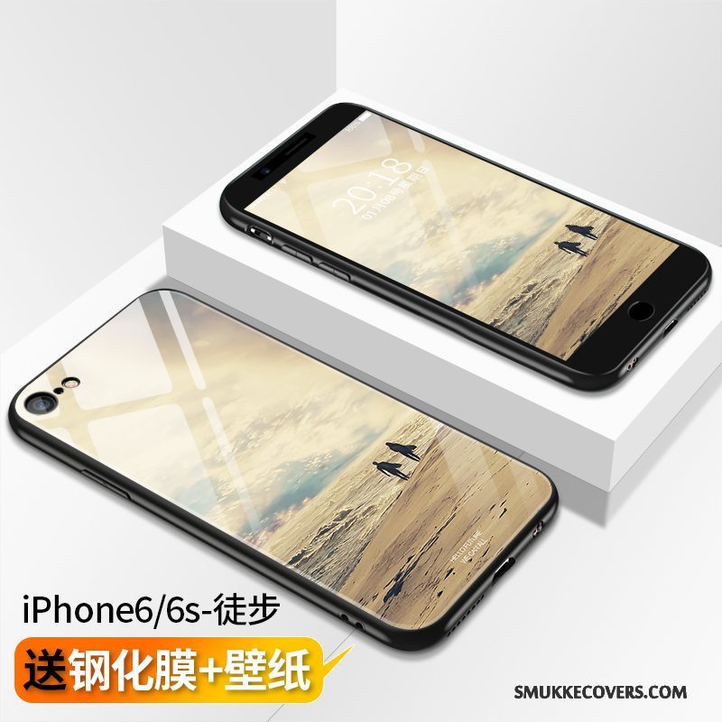 Etui iPhone 6/6s Blød Telefonhvid, Cover iPhone 6/6s Silikone Anti-fald Trend