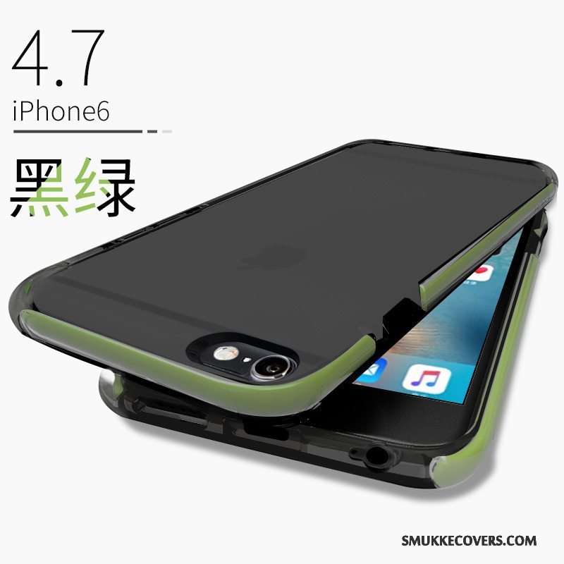 Etui iPhone 6/6s Blød Telefonnubuck, Cover iPhone 6/6s Tasker Af Personlighed Grøn