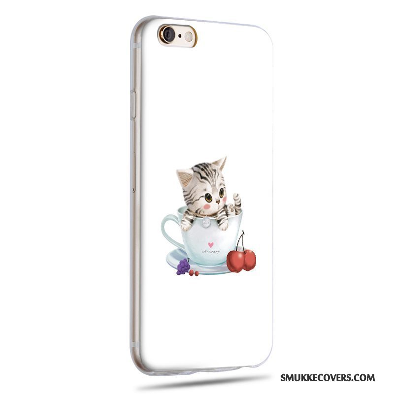 Etui iPhone 6/6s Cartoon Telefontynd, Cover iPhone 6/6s Silikone Blå