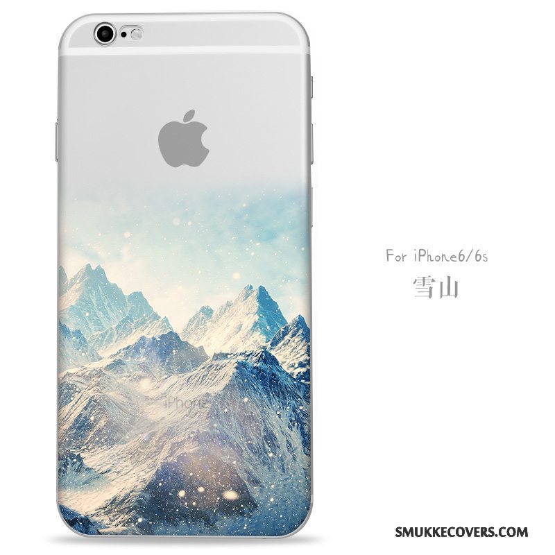 Etui iPhone 6/6s Kreativ Gul Anti-fald, Cover iPhone 6/6s Tasker Trend Ny