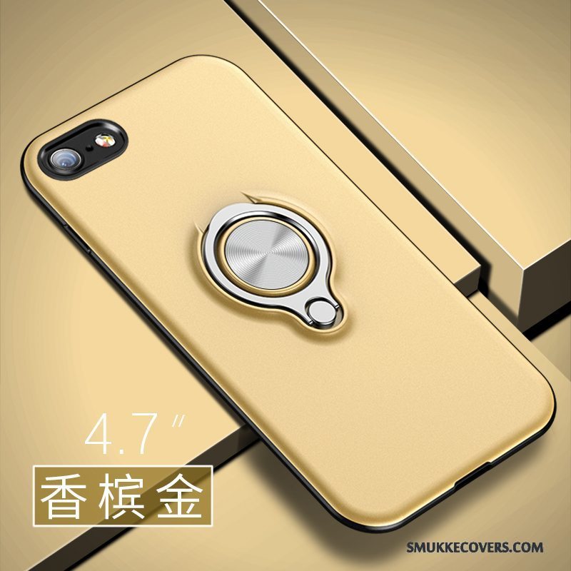 Etui iPhone 6/6s Kreativ Trend Sølv, Cover iPhone 6/6s Silikone Nubuck Blå