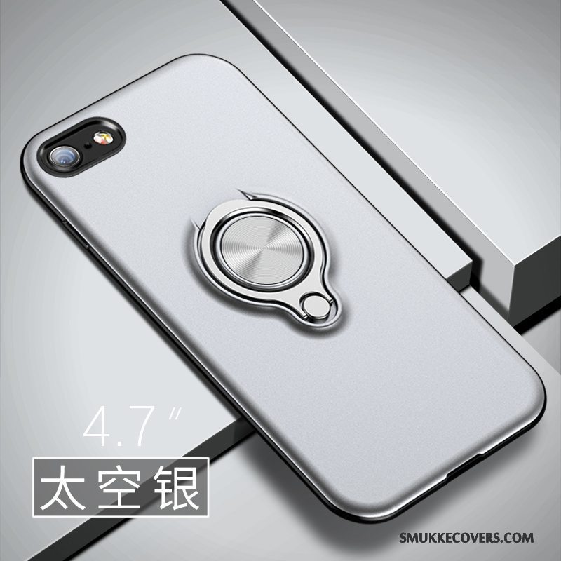 Etui iPhone 6/6s Kreativ Trend Sølv, Cover iPhone 6/6s Silikone Nubuck Blå