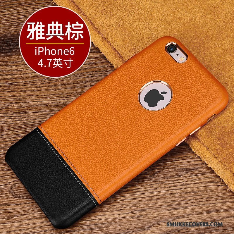 Etui iPhone 6/6s Luksus Anti-fald Telefon, Cover iPhone 6/6s Læder Splejsning Business