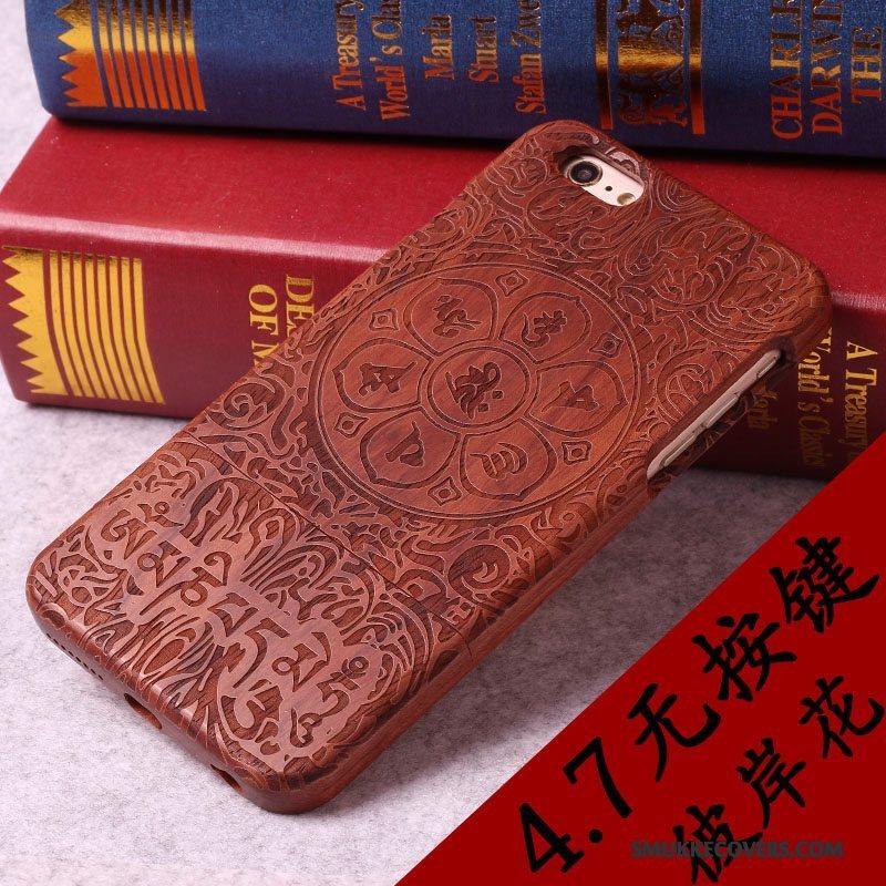 Etui iPhone 6/6s Massivt Træ Ny Af Personlighed, Cover iPhone 6/6s Luksus Telefon