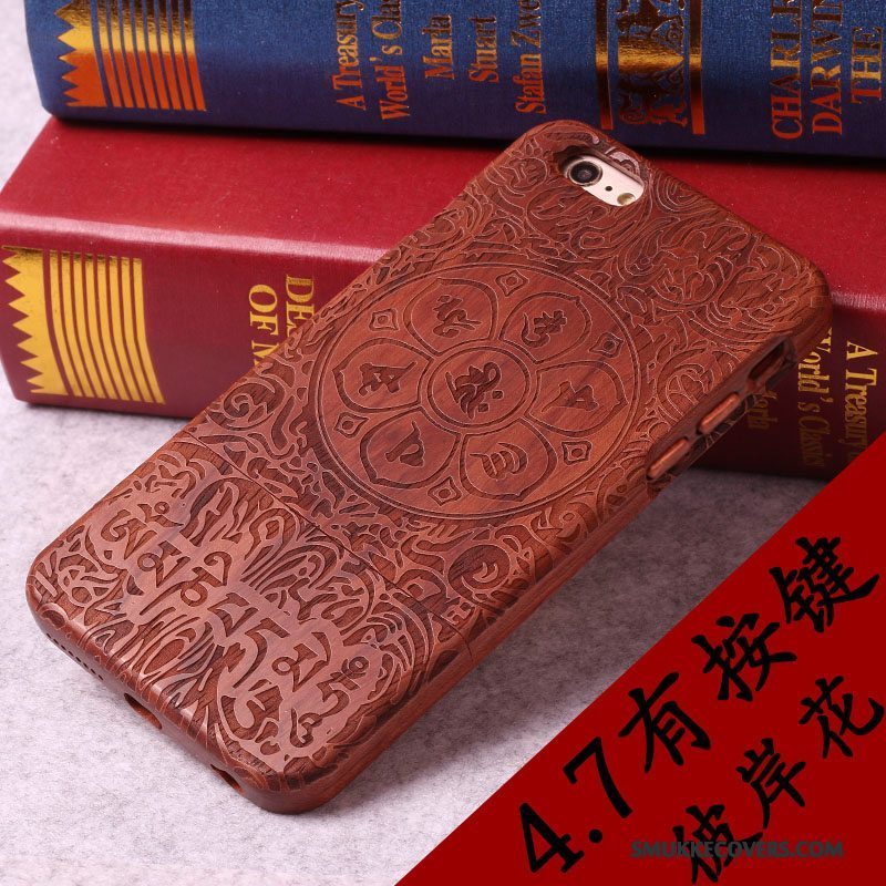 Etui iPhone 6/6s Massivt Træ Ny Af Personlighed, Cover iPhone 6/6s Luksus Telefon