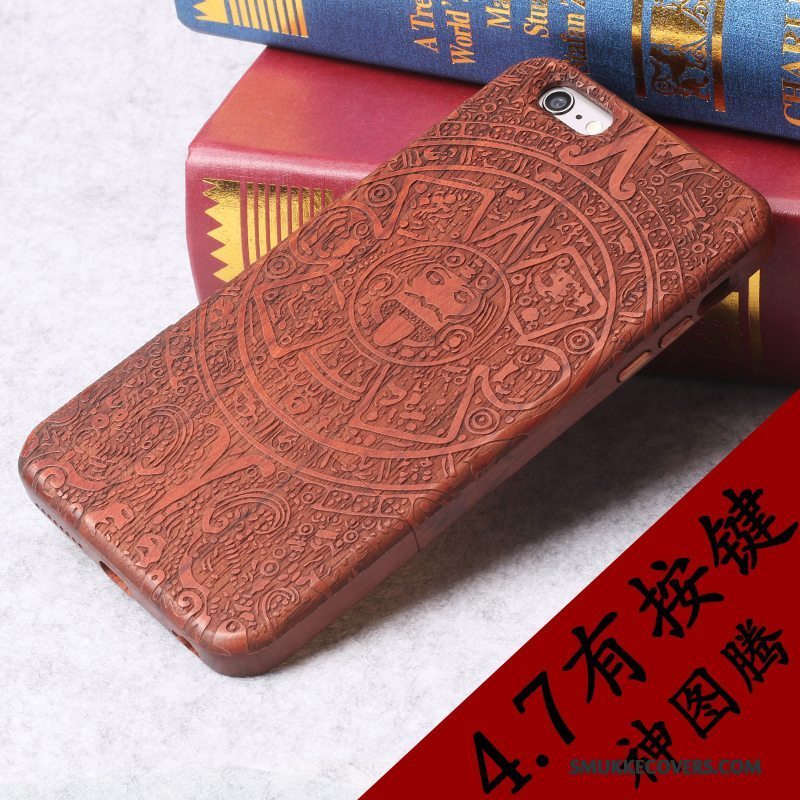 Etui iPhone 6/6s Massivt Træ Ny Af Personlighed, Cover iPhone 6/6s Luksus Telefon