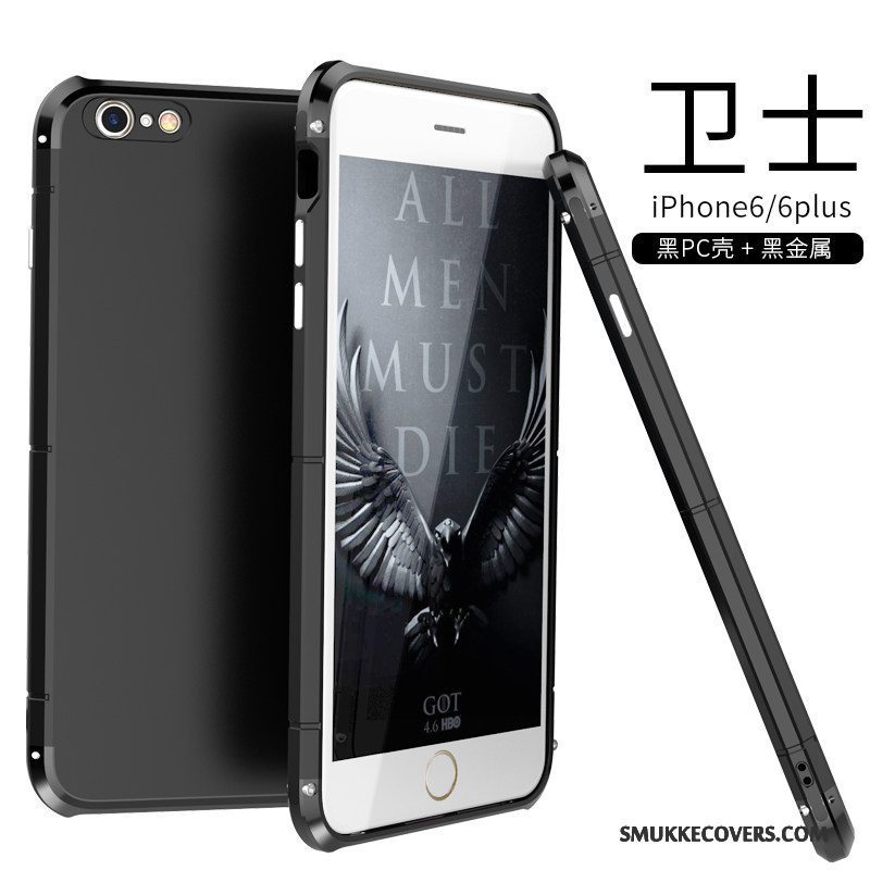 Etui iPhone 6/6s Metal Trendy Anti-fald, Cover iPhone 6/6s Tasker Hård Telefon