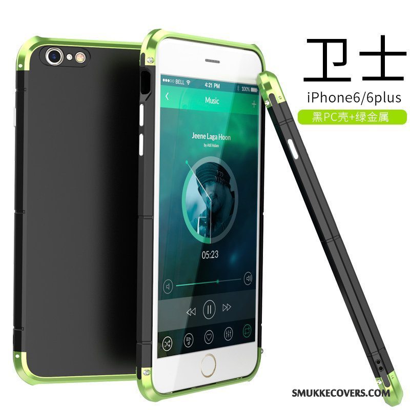 Etui iPhone 6/6s Metal Trendy Anti-fald, Cover iPhone 6/6s Tasker Hård Telefon