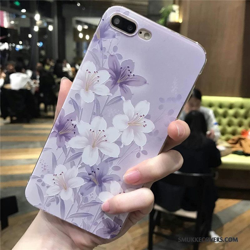 Etui iPhone 6/6s Plus Beskyttelse Blomster Lilla, Cover iPhone 6/6s Plus Blød Telefontrend