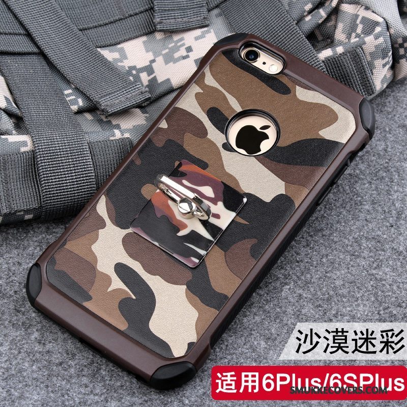Etui iPhone 6/6s Plus Beskyttelse Blå Telefon, Cover iPhone 6/6s Plus Blød Camouflage Anti-fald