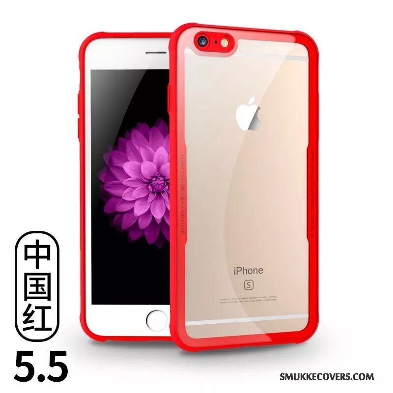 Etui iPhone 6/6s Plus Beskyttelse Hærdet Glas Telefon, Cover iPhone 6/6s Plus Elskeren Hvid