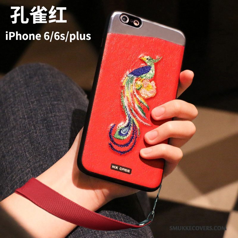 Etui iPhone 6/6s Plus Blød Af Personlighed Rød, Cover iPhone 6/6s Plus Beskyttelse Telefontrendy