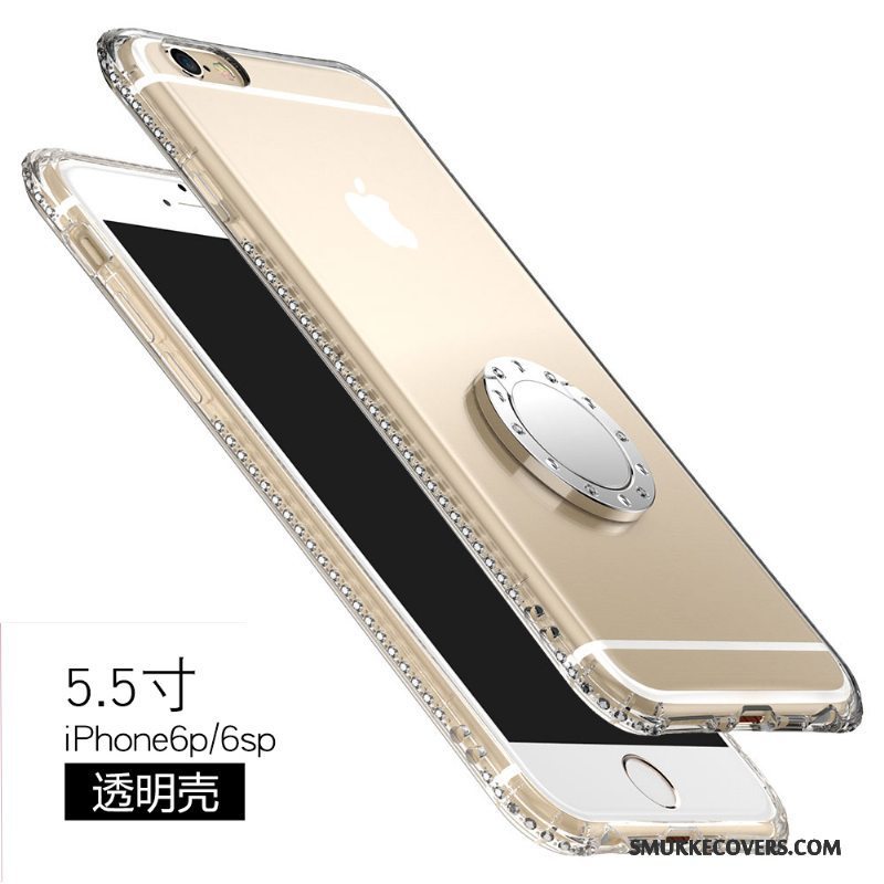 Etui iPhone 6/6s Plus Blød Anti-fald Lyserød, Cover iPhone 6/6s Plus Silikone Gennemsigtig Telefon