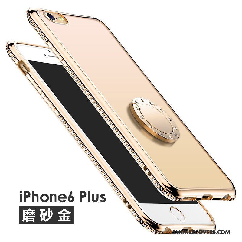 Etui iPhone 6/6s Plus Blød Anti-fald Lyserød, Cover iPhone 6/6s Plus Silikone Gennemsigtig Telefon