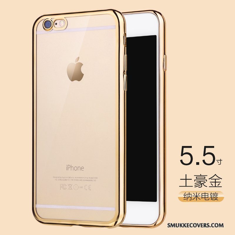 Etui iPhone 6/6s Plus Blød Gennemsigtig Belægning, Cover iPhone 6/6s Plus Tasker Telefonanti-fald