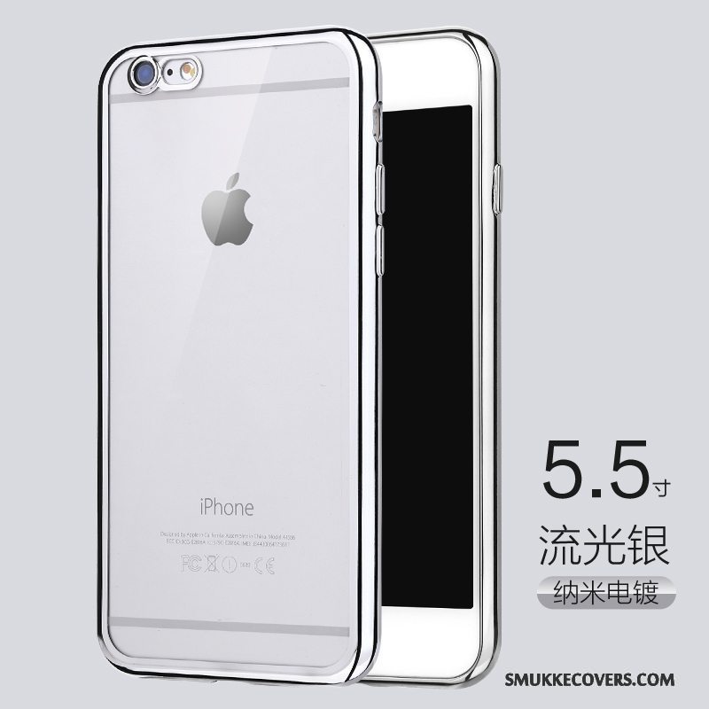 Etui iPhone 6/6s Plus Blød Gennemsigtig Belægning, Cover iPhone 6/6s Plus Tasker Telefonanti-fald