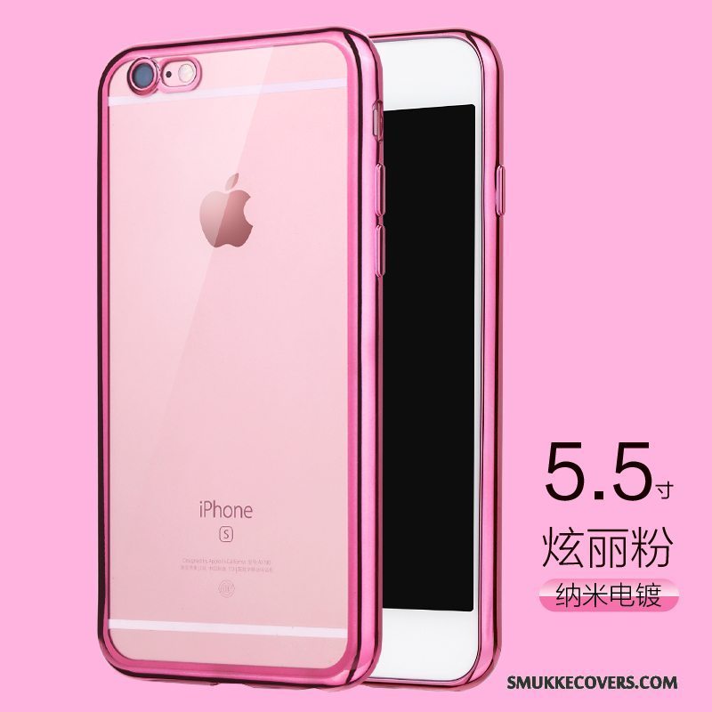Etui iPhone 6/6s Plus Blød Gennemsigtig Belægning, Cover iPhone 6/6s Plus Tasker Telefonanti-fald