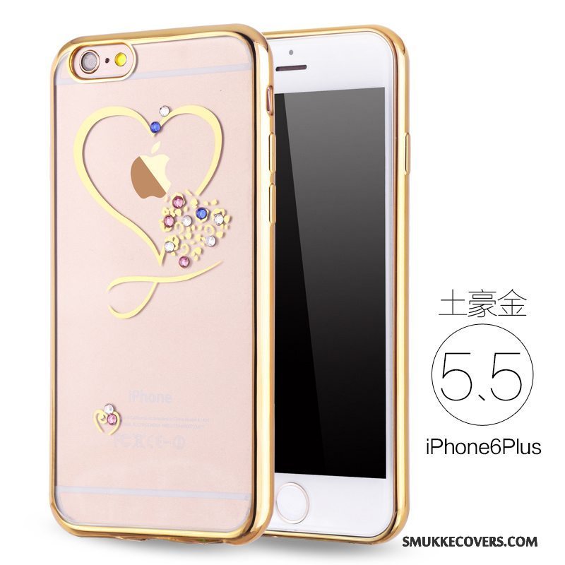 Etui iPhone 6/6s Plus Blød Lyserød Telefon, Cover iPhone 6/6s Plus Silikone Anti-fald