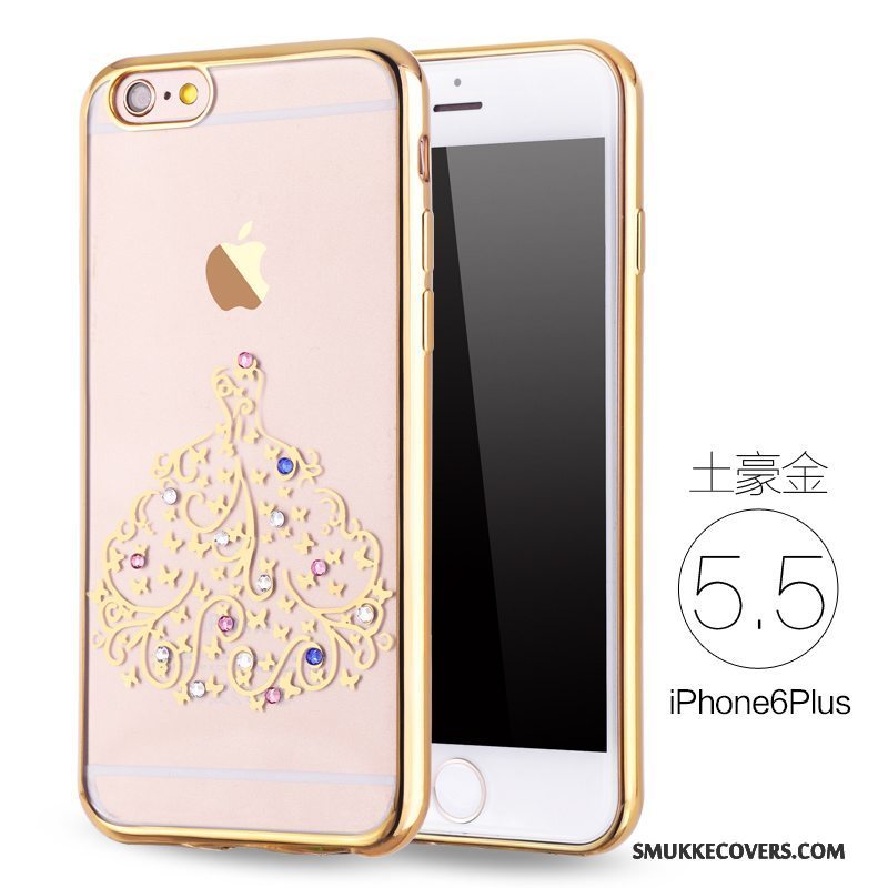 Etui iPhone 6/6s Plus Blød Lyserød Telefon, Cover iPhone 6/6s Plus Silikone Anti-fald