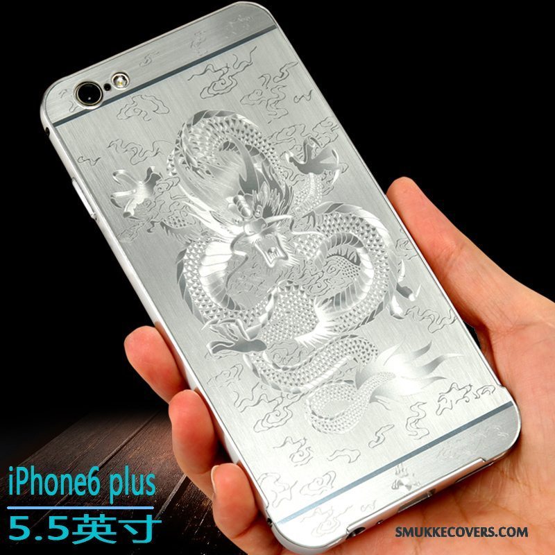 Etui iPhone 6/6s Plus Kreativ Anti-fald Ramme, Cover iPhone 6/6s Plus Metal Hård Telefon
