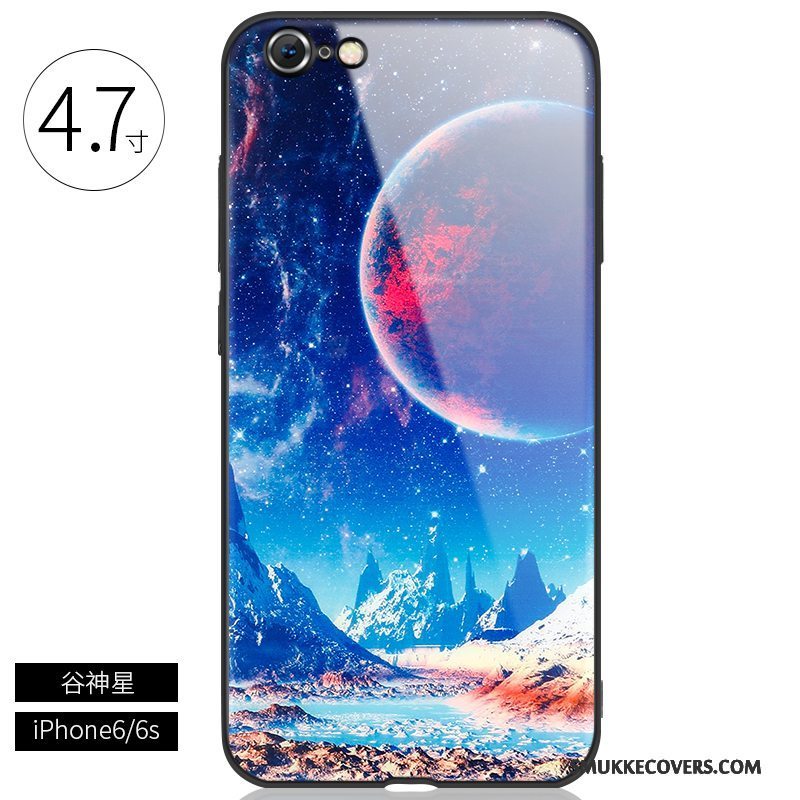 Etui iPhone 6/6s Plus Kreativ Sort Telefon, Cover iPhone 6/6s Plus Tasker Glas Trendy