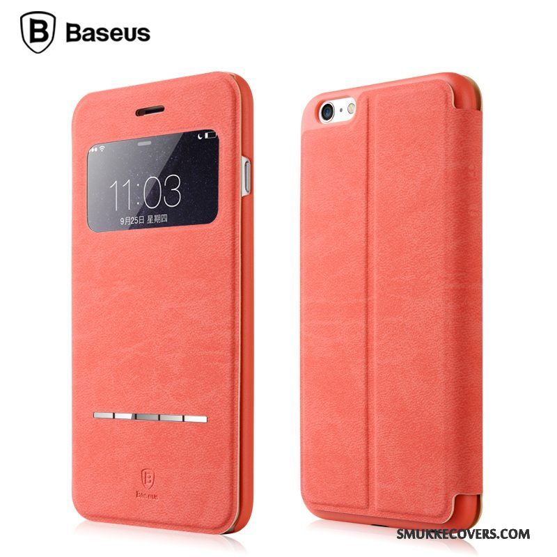 Etui iPhone 6/6s Plus Læder Telefoncyan, Cover iPhone 6/6s Plus Beskyttelse Anti-fald