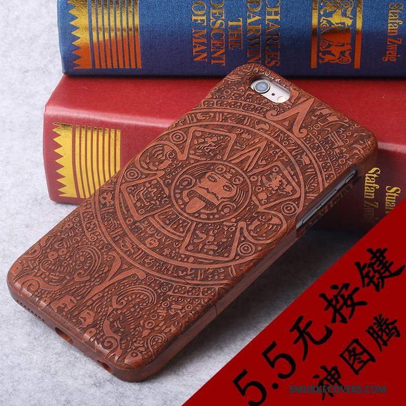 Etui iPhone 6/6s Plus Massivt Træ Ny Telefon, Cover iPhone 6/6s Plus Træ Af Personlighed