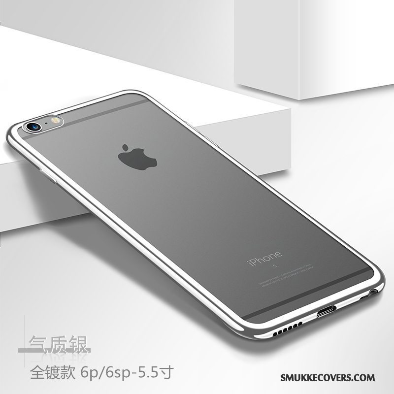 Etui iPhone 6/6s Plus Silikone Belægning Gennemsigtig, Cover iPhone 6/6s Plus Trend Ny