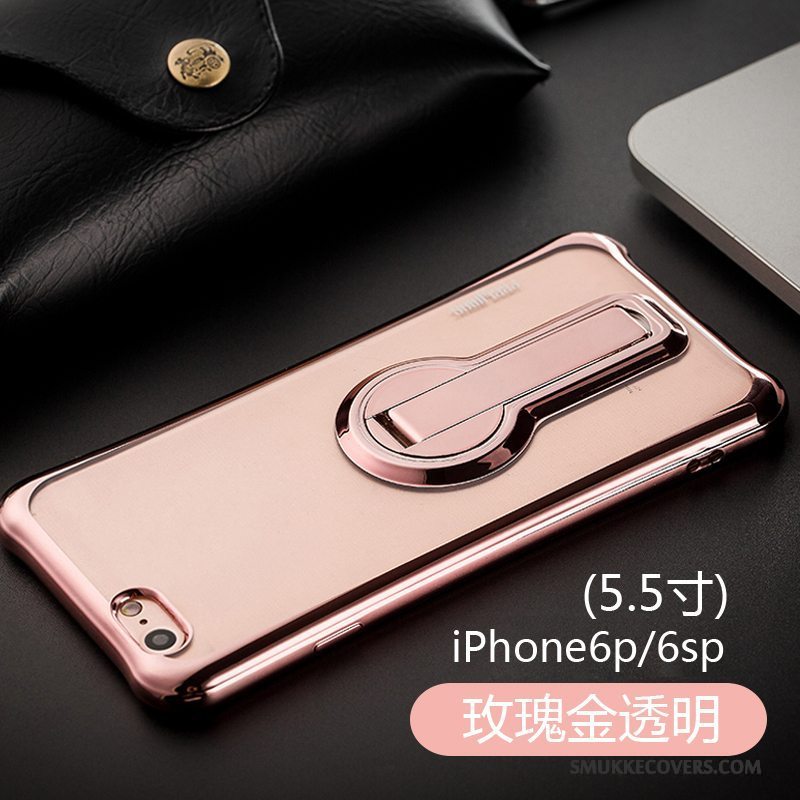 Etui iPhone 6/6s Plus Support Lyserød Anti-fald, Cover iPhone 6/6s Plus Silikone Pu Ny