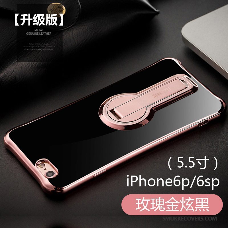 Etui iPhone 6/6s Plus Support Lyserød Anti-fald, Cover iPhone 6/6s Plus Silikone Pu Ny