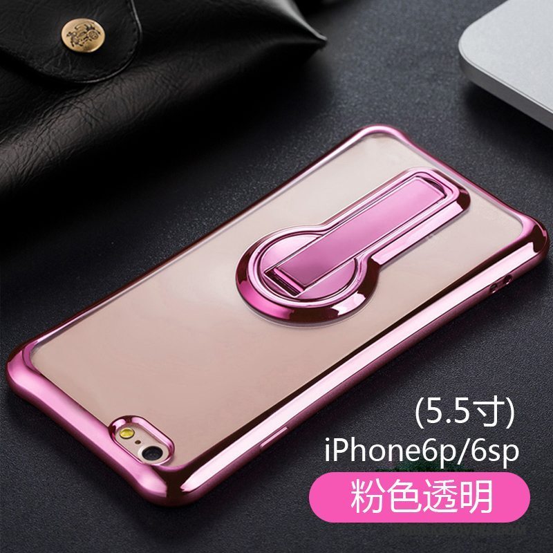 Etui iPhone 6/6s Plus Support Lyserød Anti-fald, Cover iPhone 6/6s Plus Silikone Pu Ny