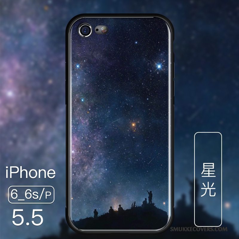 Etui iPhone 6/6s Plus Tasker Anti-fald Glas, Cover iPhone 6/6s Plus Beskyttelse Blå Telefon