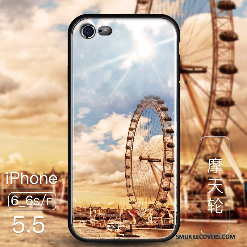 Etui iPhone 6/6s Plus Tasker Anti-fald Glas, Cover iPhone 6/6s Plus Beskyttelse Blå Telefon