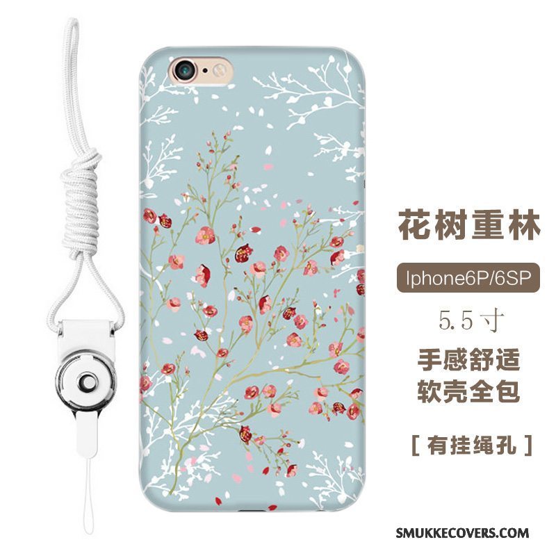 Etui iPhone 6/6s Plus Tasker Anti-fald Trendy, Cover iPhone 6/6s Plus Blød Telefonblomster