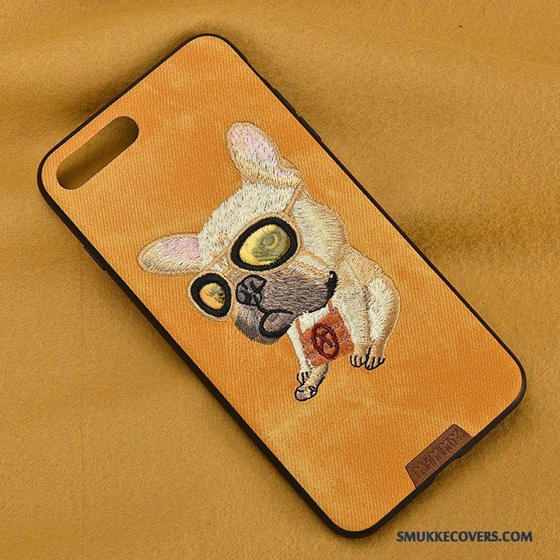 Etui iPhone 6/6s Plus Tasker Blå Telefon, Cover iPhone 6/6s Plus Silikone Denim Hund