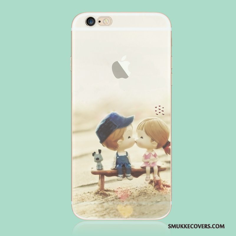 Etui iPhone 6/6s Plus Tasker Lyse Rød, Cover iPhone 6/6s Plus Blød Nubuck Blå