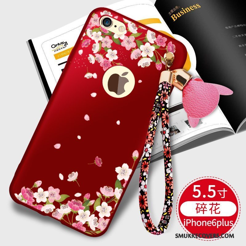 Etui iPhone 6/6s Plus Tasker Telefonaf Personlighed, Cover iPhone 6/6s Plus Silikone Rød Anti-fald