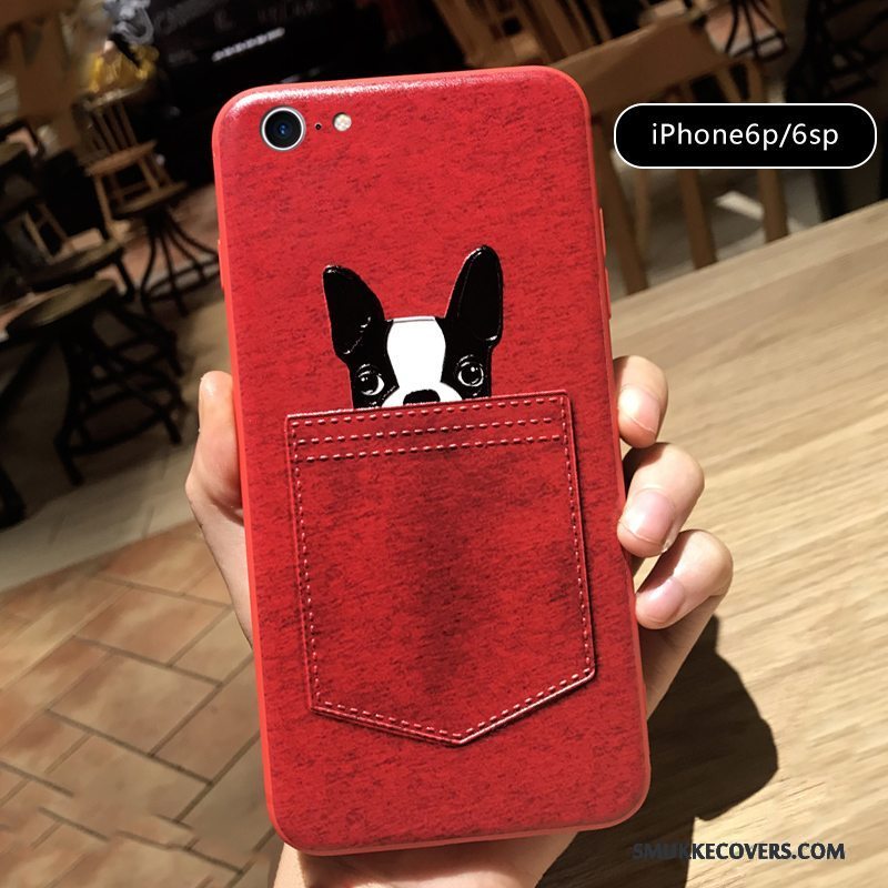 Etui iPhone 6/6s Plus Tasker Telefonelskeren, Cover iPhone 6/6s Plus Relief Hund Super Sødt