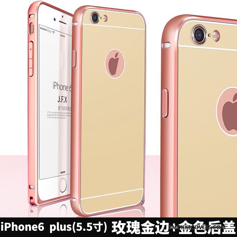 Etui iPhone 6/6s Plus Tasker Telefonguld, Cover iPhone 6/6s Plus Metal Legering Anti-fald