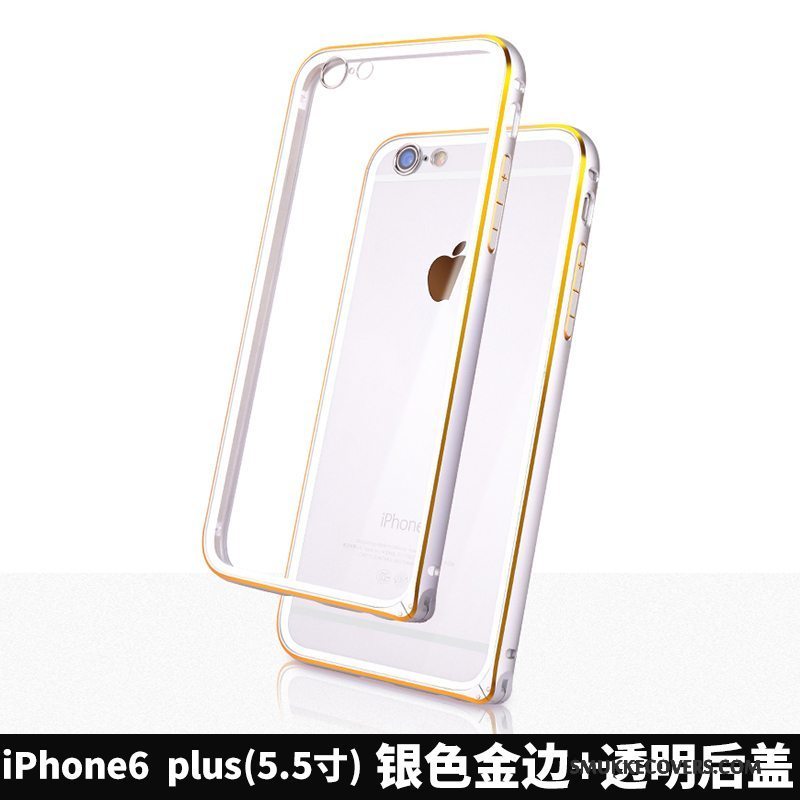 Etui iPhone 6/6s Plus Tasker Telefonguld, Cover iPhone 6/6s Plus Metal Legering Anti-fald