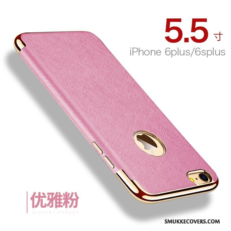 Etui iPhone 6/6s Plus Tasker Telefonkvalitet, Cover iPhone 6/6s Plus Læder Anti-fald Rød