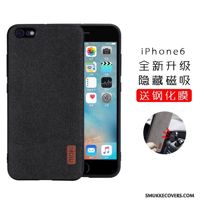 Etui iPhone 6/6s Plus Tasker Trend Anti-fald, Cover iPhone 6/6s Plus Silikone Grå Telefon