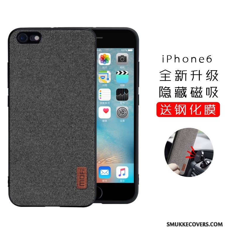 Etui iPhone 6/6s Plus Tasker Trend Anti-fald, Cover iPhone 6/6s Plus Silikone Grå Telefon