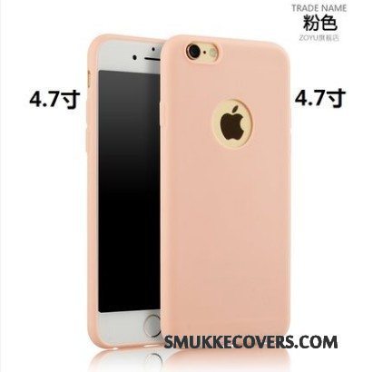 Etui iPhone 6/6s Silikone Anti-fald Rød, Cover iPhone 6/6s Beskyttelse Telefonnubuck