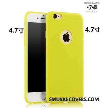 Etui iPhone 6/6s Silikone Anti-fald Rød, Cover iPhone 6/6s Beskyttelse Telefonnubuck