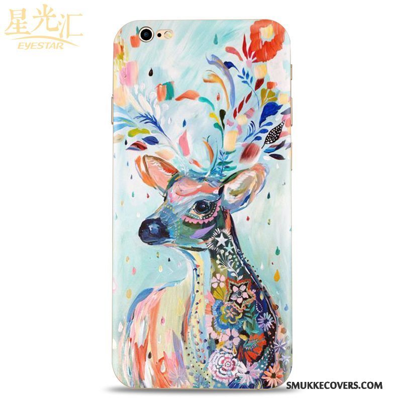 Etui iPhone 6/6s Silikone Lille Sektion Kunst, Cover iPhone 6/6s Blød Hjorte Telefon