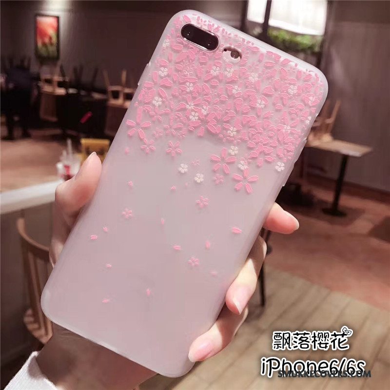 Etui iPhone 6/6s Silikone Lyserød Trend, Cover iPhone 6/6s Blød Telefonnubuck