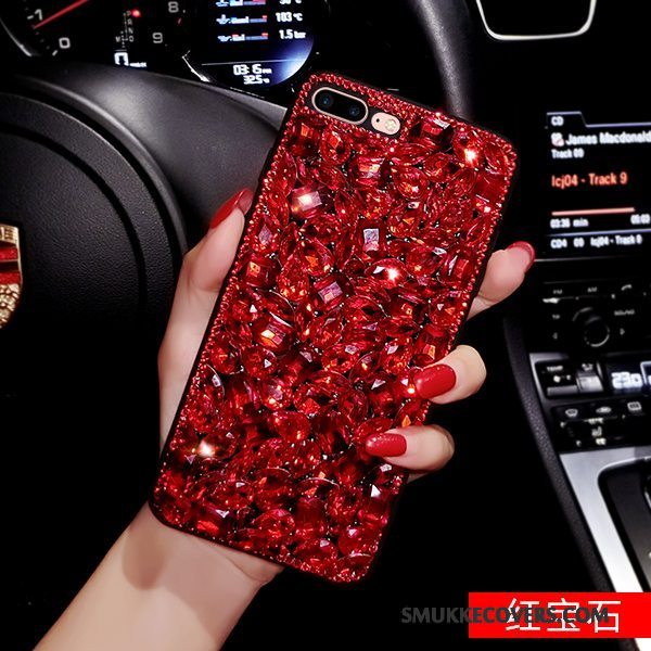 Etui iPhone 6/6s Silikone Rød Anti-fald, Cover iPhone 6/6s Strass Telefoneuropa