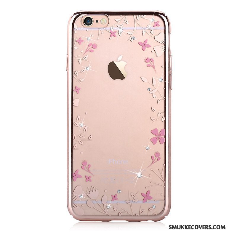 Etui iPhone 6/6s Strass Guld Ny, Cover iPhone 6/6s Beskyttelse Telefonhård